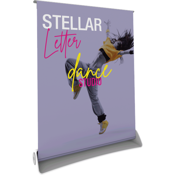 Stellar Letter Tabletop Retractable Banner Stand